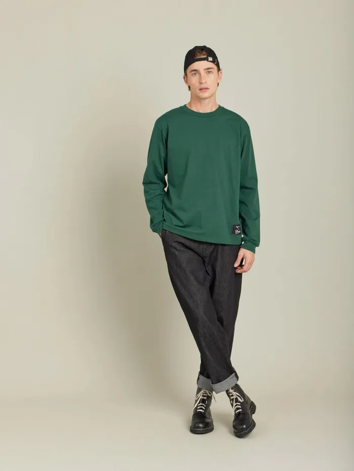 Agns B Tshirts and Polo Shirts Men Green Christof Cotton Jersey Tshirt Pour Paraboot