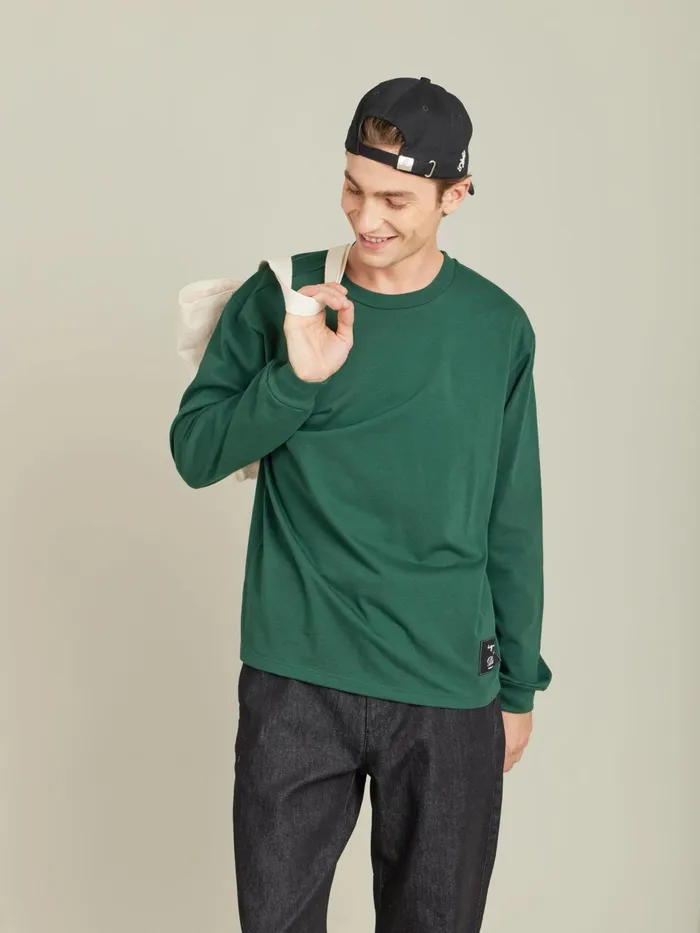 Agns B Tshirts and Polo Shirts Men Green Christof Cotton Jersey Tshirt Pour Paraboot