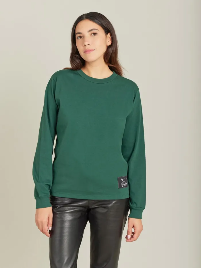 Agns B Tshirts and Polo Shirts Men Green Christof Cotton Jersey Tshirt Pour Paraboot