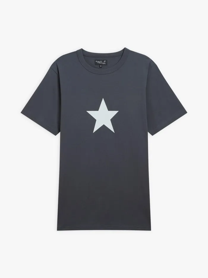 Agns B Tshirts and Polo Shirts Men Grey Brando Star Tshirt