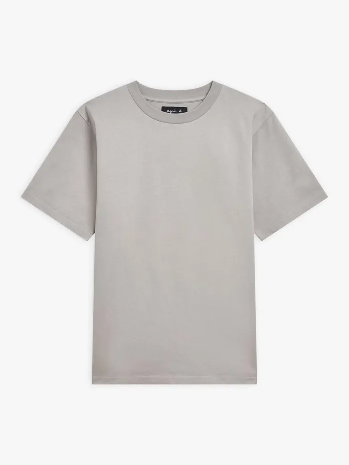 Agns B Tshirts and Polo Shirts Men Grey Mark Cotton Jersey Tshirt