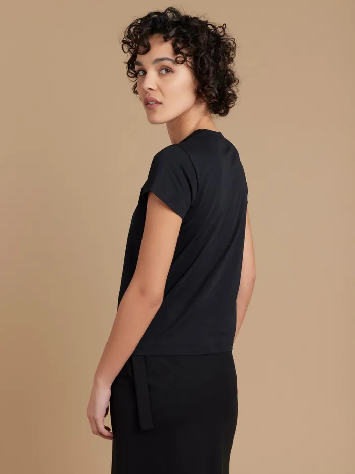 Agns B Tshirts and Tank Tops Women Black Cotton Encyclopdie Screenprint Brando Tshirt