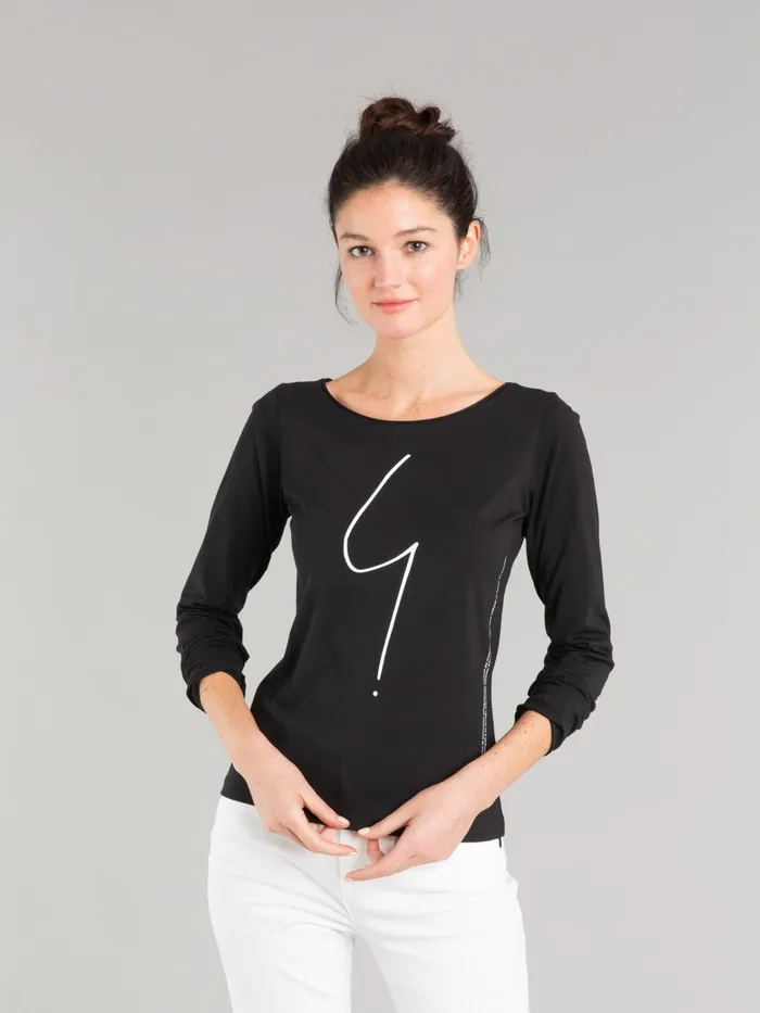 Agns B Tshirts and Tank Tops Women Black Long Sleeves Australie 034irony034 Tshirt
