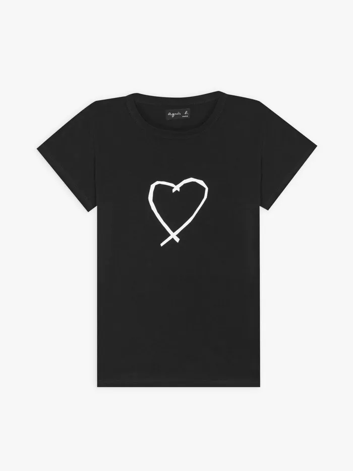 Agns B Tshirts and Tank Tops Women Black Sarajevo Heart Brando Tshirt