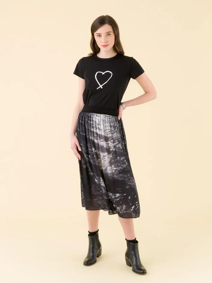 Agns B Tshirts and Tank Tops Women Black Sarajevo Heart Brando Tshirt