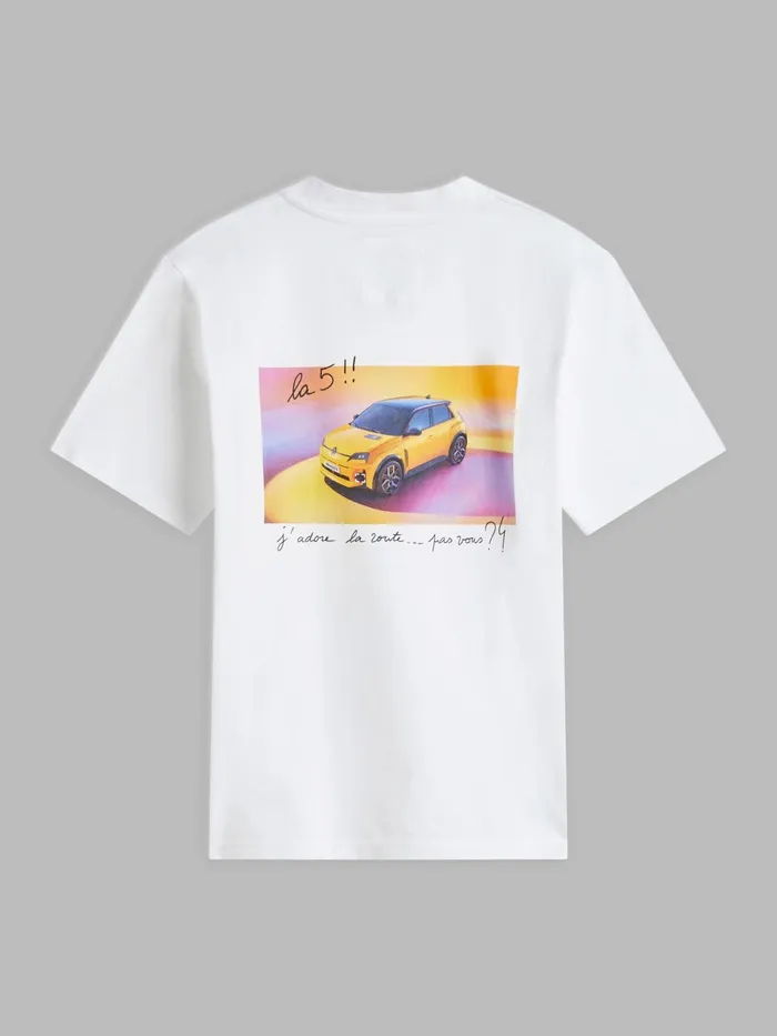 Agns B Tshirts and Tank Tops WomenMen White Tshirt 034agns B For Renault 5034 In Cotton Jersey
