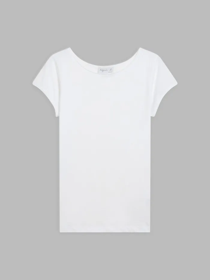 Agns B Tshirts and Tank Tops Women White Cotton Jersey Australie Tshirt