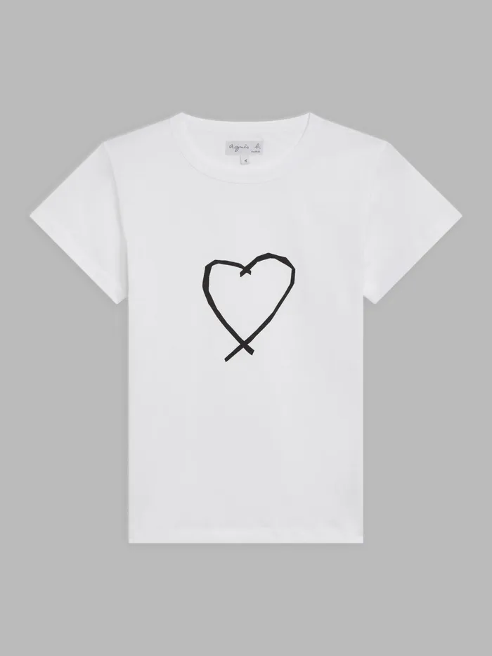 Agns B Tshirts and Tank Tops Women White Sarajevo Heart Brando Tshirt