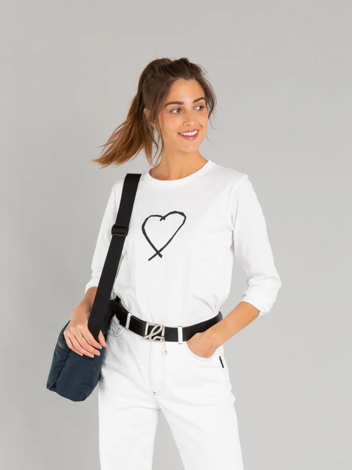 Agns B Tshirts and Tank Tops Women White Sarajevo Heart Cool Tshirt