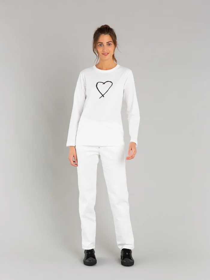Agns B Tshirts and Tank Tops Women White Sarajevo Heart Cool Tshirt