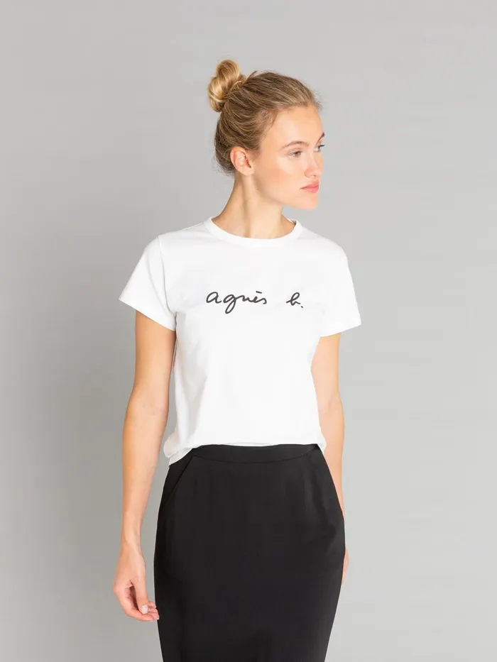 Agns B Tshirts and Tank Tops Women White Short Sleeves Brando 034agns B034 Tshirt