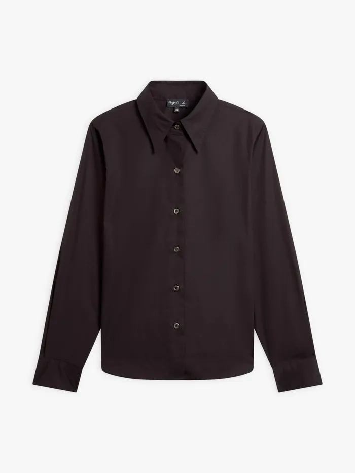 Agns B Tops and Shirts Women Black Jimi Cotton Shirt