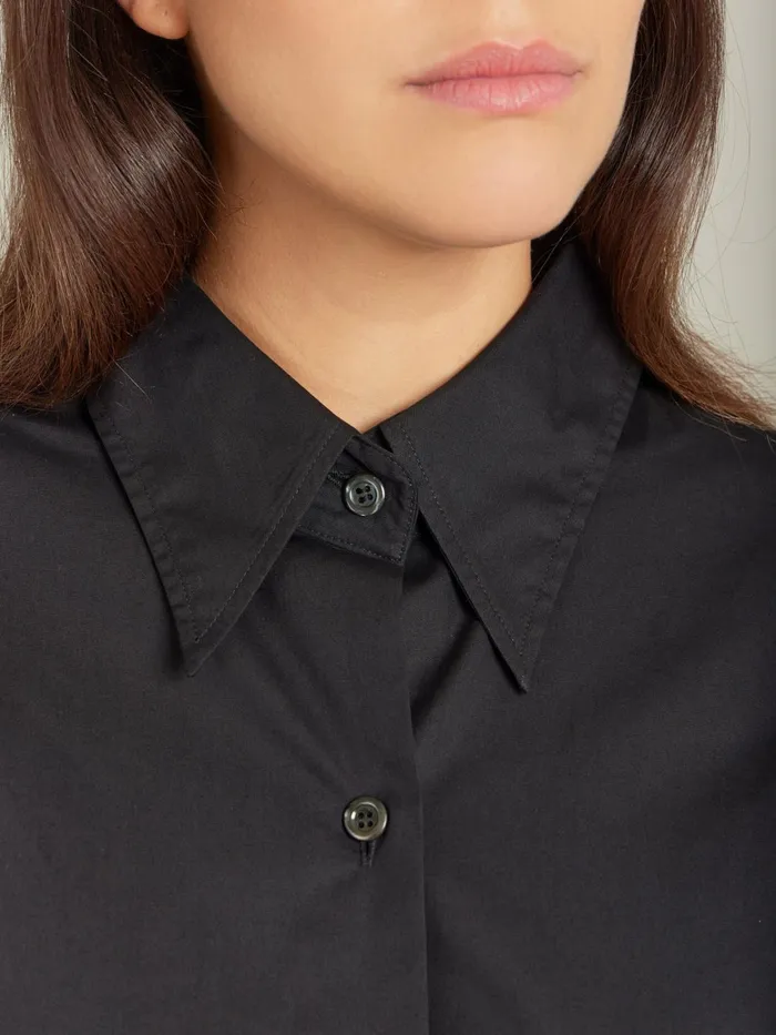 Agns B Tops and Shirts Women Black Jimi Cotton Shirt