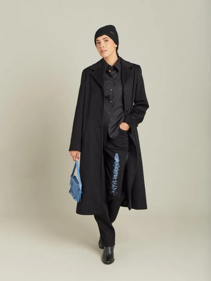 Agns B Tops and Shirts Women Black Jimi Cotton Shirt