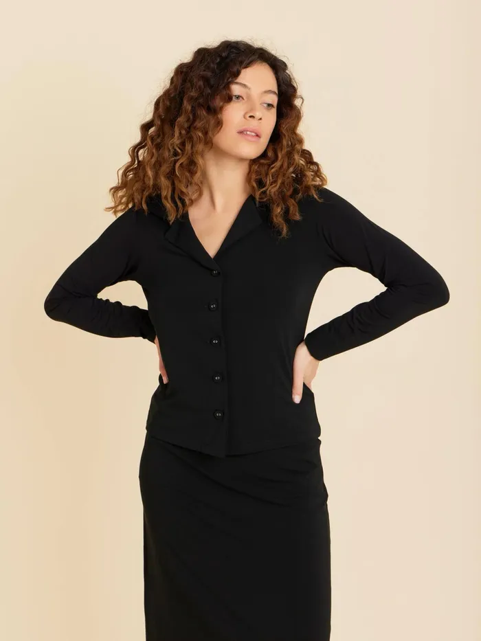 Agns B Tops and Shirts Women Black New Cubana Shirt