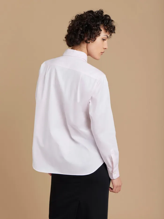 Agns B Tops and Shirts Women Pink Cotton Twill Saori Shirt