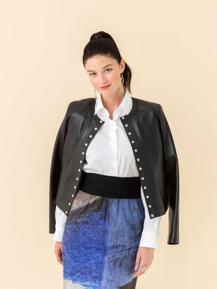 Agns B Tops and Shirts Women White Cotton Longsleeved Twill Shirt
