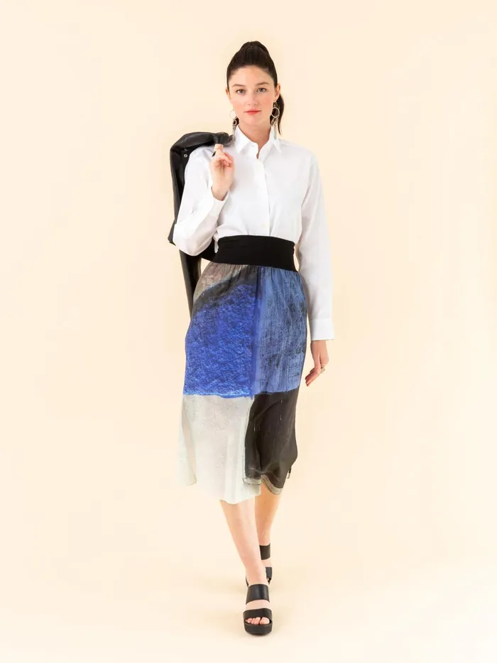 Agns B Tops and Shirts Women White Cotton Longsleeved Twill Shirt
