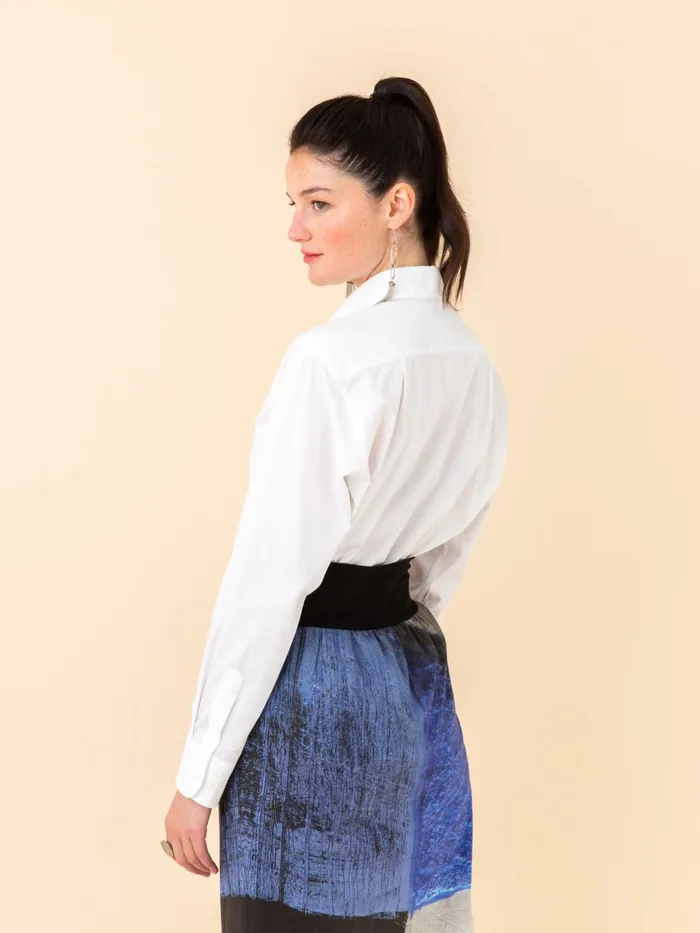Agns B Tops and Shirts Women White Cotton Longsleeved Twill Shirt