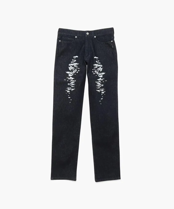 Agns B Trousers and Jeans Women Blue Betty Cotton Printed Jeans