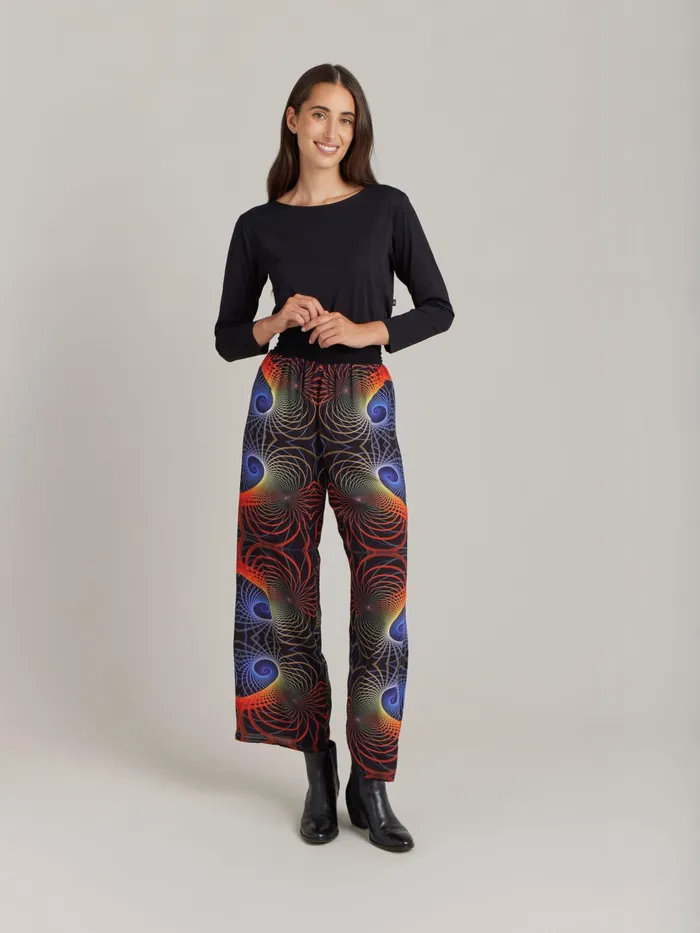 Agns B Trousers and Jeans Women Viscose Print Ikon Trousers