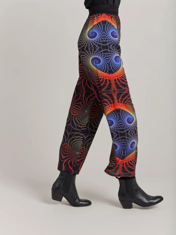 Agns B Trousers and Jeans Women Viscose Print Ikon Trousers