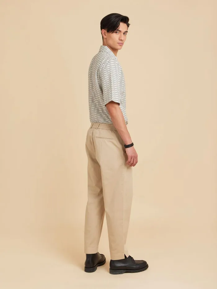 Agns B Trousers Men Beige Cotton Jami Trousers