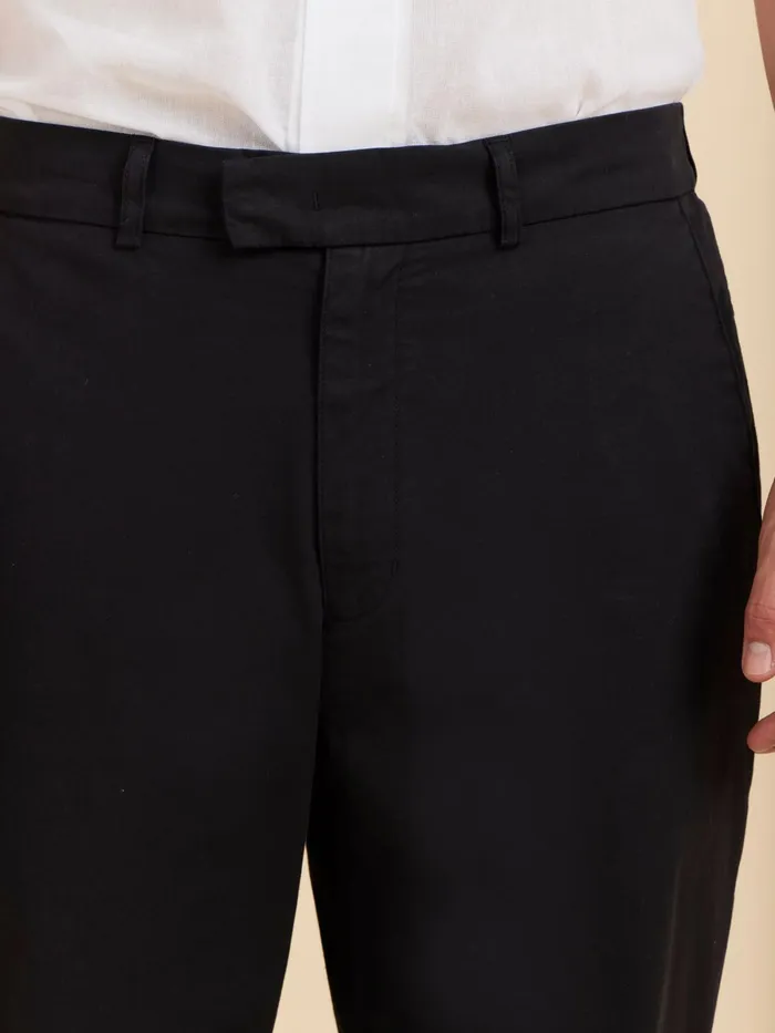 Agns B Trousers Men Black Cotton Jami Trousers