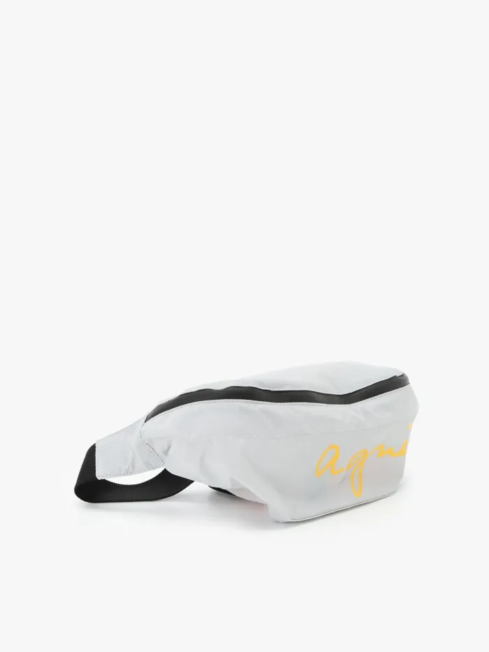 Agns B Waist Bags Men Grey Nylon Bum Bag