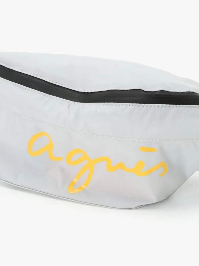 Agns B Waist Bags Men Grey Nylon Bum Bag