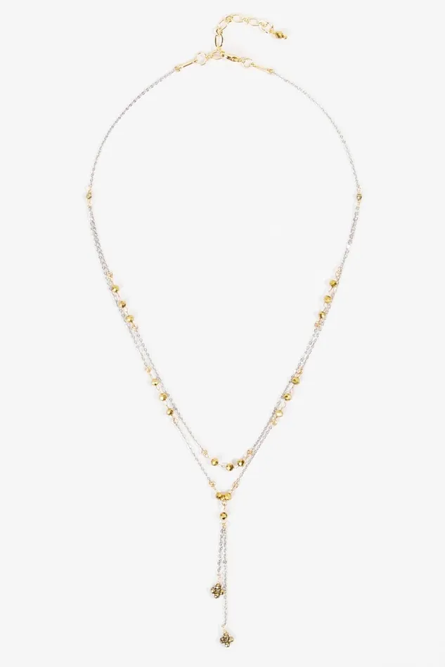 Altar039d State 18K Gold Layered Beaded Necklace Women Jewelry