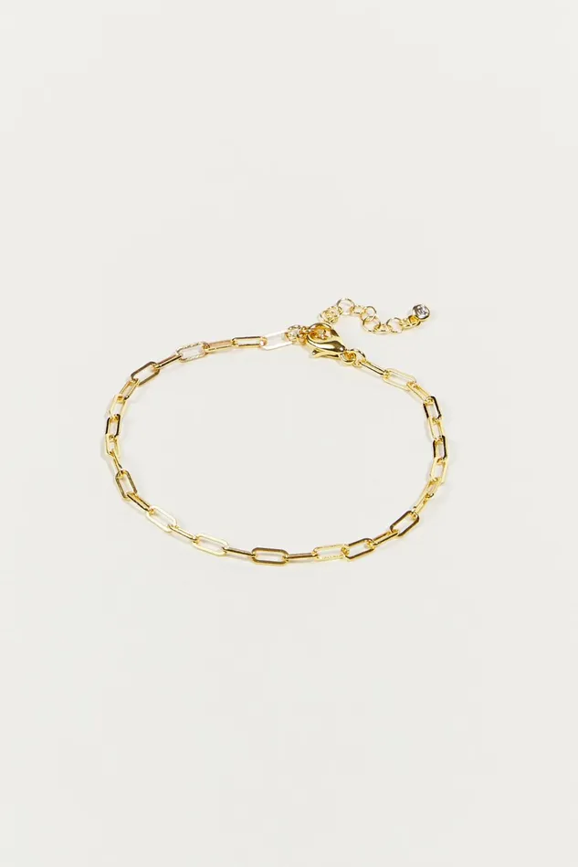 Altar039d State 18K Gold Paperclip Bracelet Women Jewelry