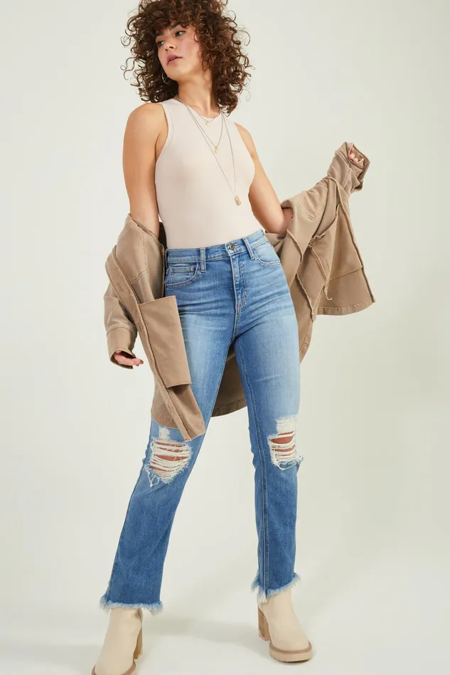 Altar039d State Ali Straight Leg Jeans Women Mid Rise Jeans