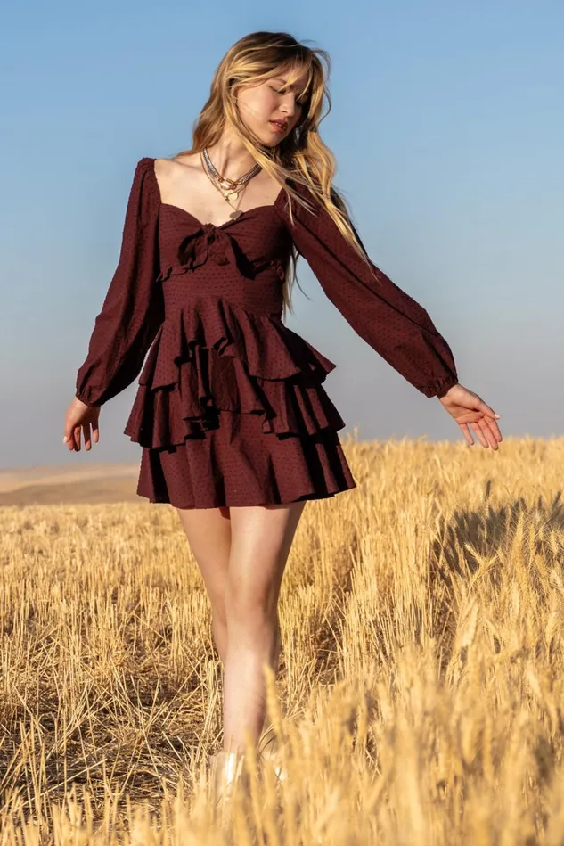 Altar039d State Amari Ruffle Dress Women Casual