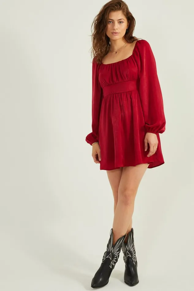 Altar039d State Blakely Satin Dress Women Casual