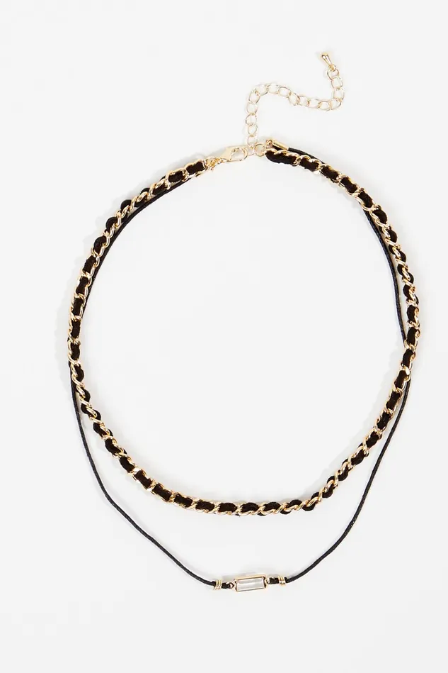 Altar039d State Braided Leather Cord Layered Necklace Women Jewelry