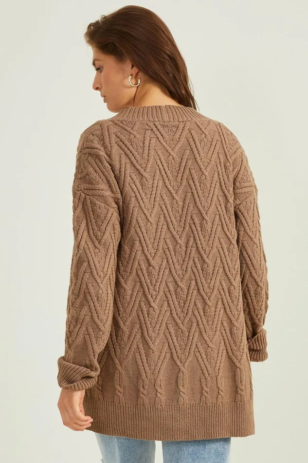 Altar039d State Bria Cable Knit Cardigan Women Sweaters
