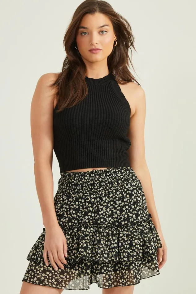 Altar039d State Camille Floral Ruffle Skirt Women Skirts Skorts