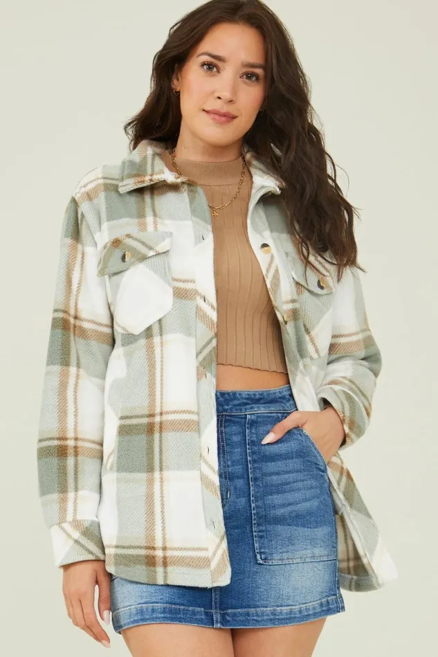 Altar039d State Cole Fleece Shacket Women Jackets
