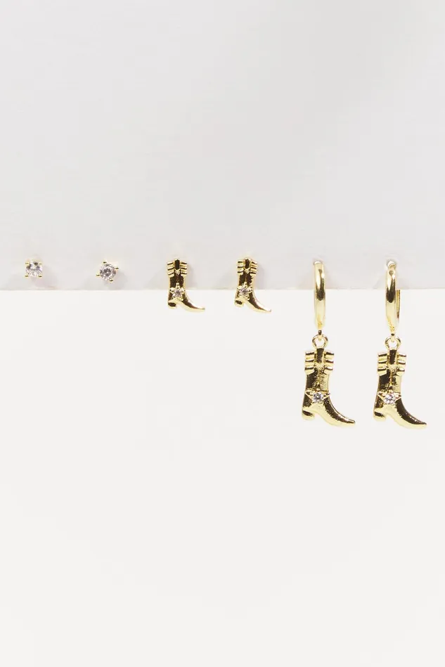 Altar039d State Cowboy Boot Mini Earring Pack Women Jewelry