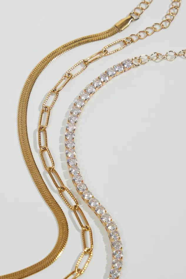 Altar039d State Dainty Diamond Herringbone Bracelet Set Women Jewelry