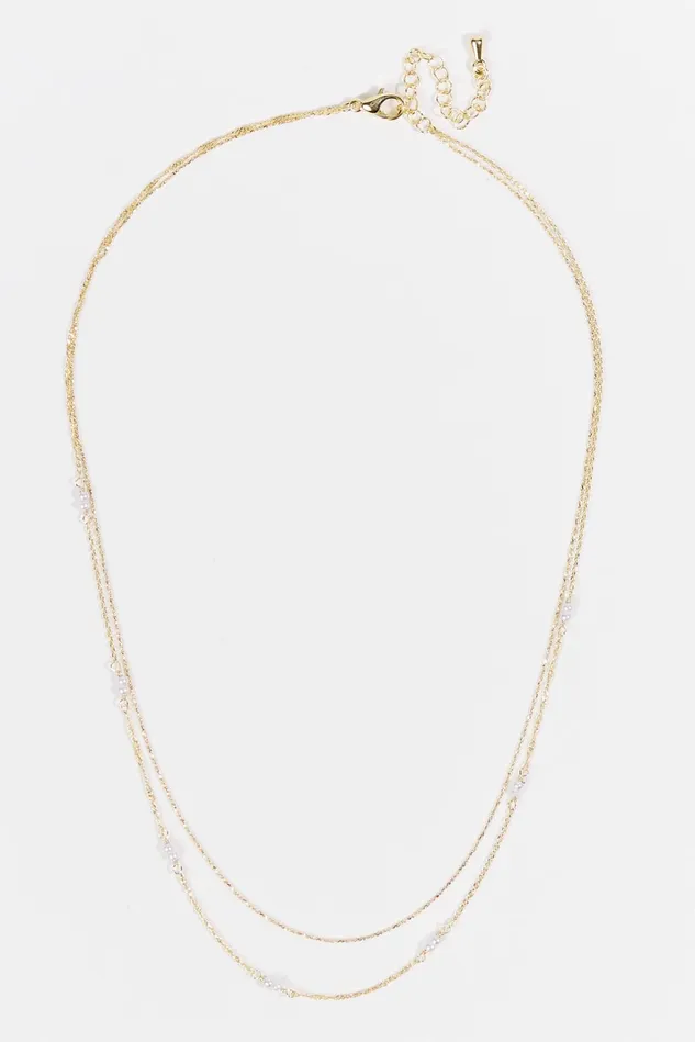 Altar039d State Dainty Layered Pearl Necklace Women Jewelry