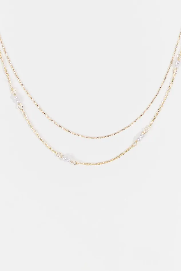 Altar039d State Dainty Layered Pearl Necklace Women Jewelry