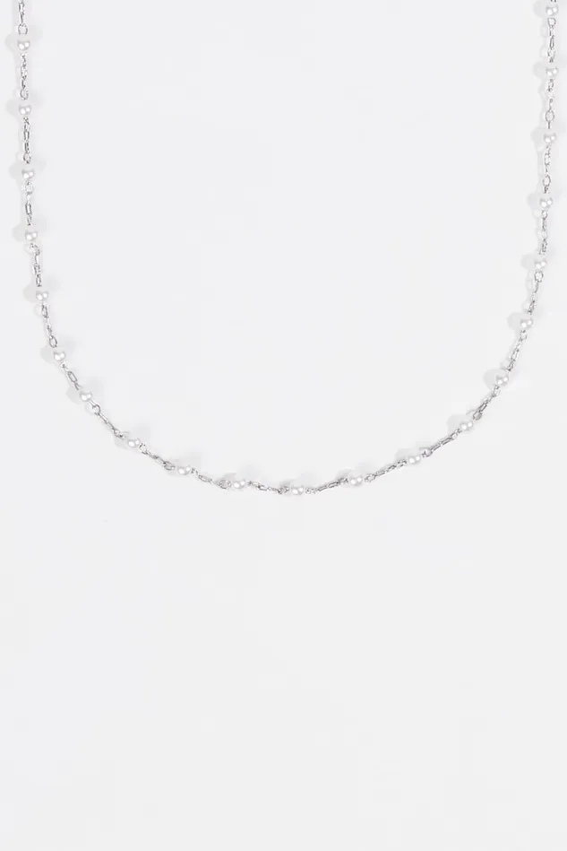 Altar039d State Dainty Pearl Bead Choker Necklace Women Jewelry