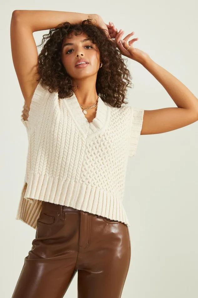 Altar039d State Daphne Oversized Sweater Vest Women Sweater Vests