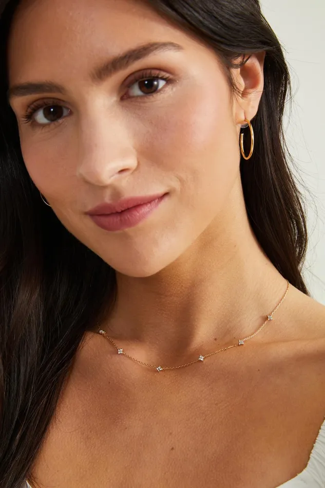 Altar039d State Diana Crystal Dangles Necklace Women Jewelry