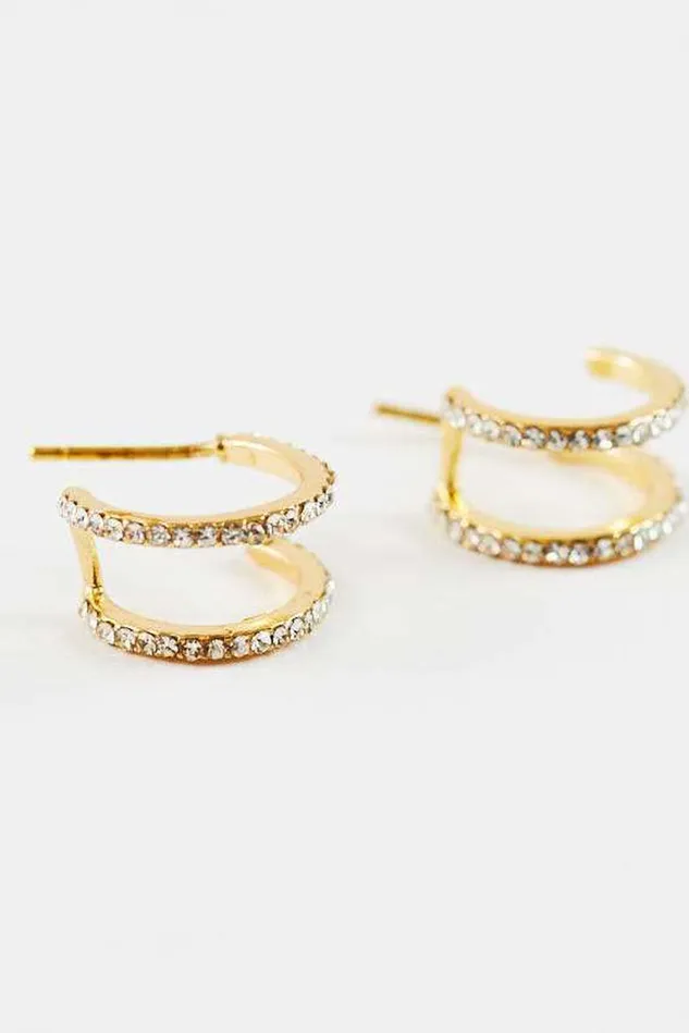 Altar039d State Double Hoop Earrings 8211 Gold Women Jewelry