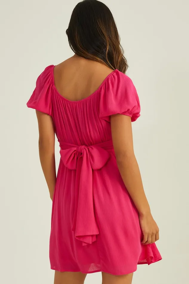Altar039d State Elsie Puff Sleeve Dress Women Mini