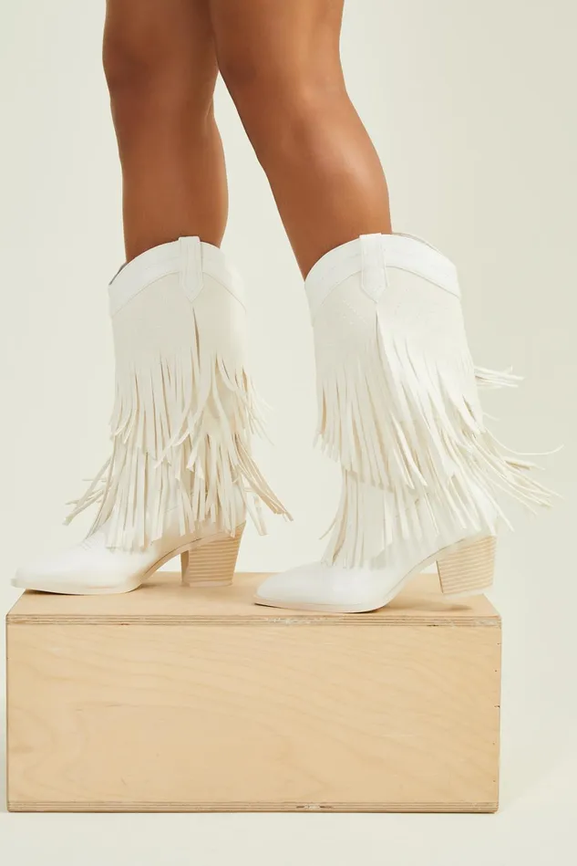 Altar039d State Eme Tall Fringe Western Boots Women Boots Booties