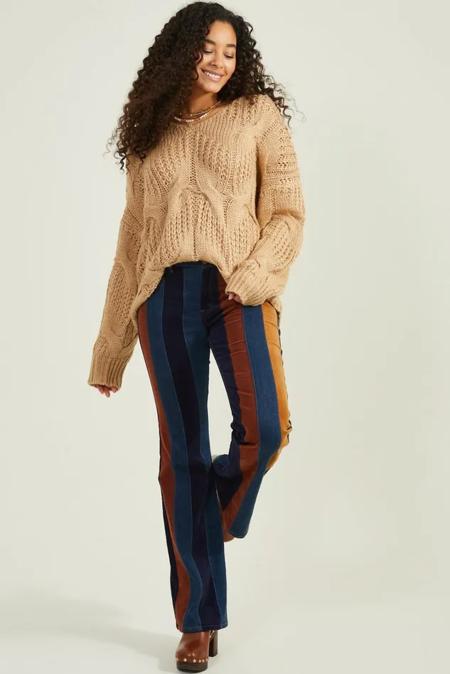 Altar039d State Faux Suede Flare Jeans Women Flare Jeans